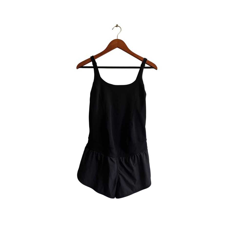 FP Movement x Hatch Womens Black Activewear Romper Adjustable Straps XS/TP